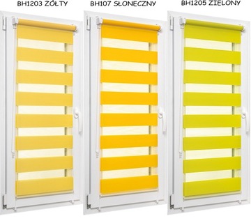 ЖАЛЮЗИ ДЕНЬ НОЧЬ В КАССЕТЕ С НАПРАВЛЯЮЩИМИ 70Х130 ЗЕБРА 25 ЦВЕТОВ ТКАНИ