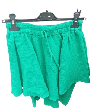 Бежевые муслиновые шорты