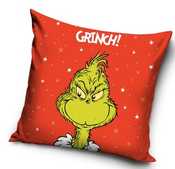 poszewka ozdobna 40x40 świąteczna na zimę choinka bombki grinch