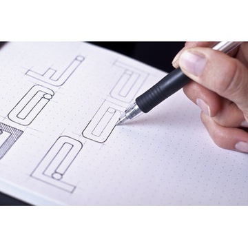 Блокнот DotPad - Родиа - черный, А5