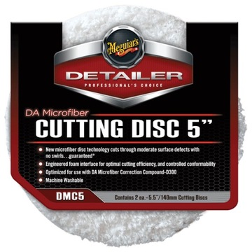 MEGUIAR'S DA Microfiber Cutting Disc 5″ (2-pack) 1