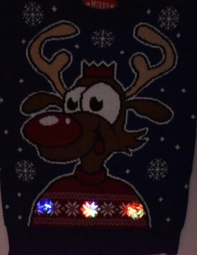 РОЖДЕСТВЕНСКИЙ ДЖЕМПЕР ДЛЯ МАЛЬЧИКОВ С ОГНЕВАМИ 5/6