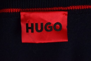 Hugo Boss San Jorge Wełniany Sweter Męski Zapinany na Zamek Granatowy M/L