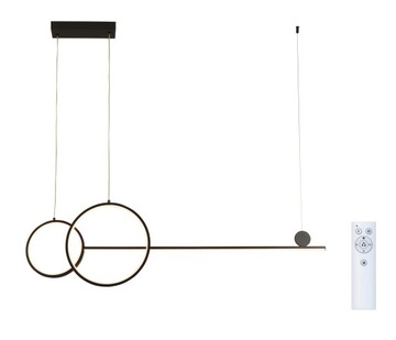 Lampa wisząca LED długa liniowa nad stół nowoczesna ring okrąg 114cm Wobako