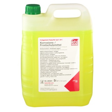 PŁYN DO CHŁODNIC 5L ZIELONY/ŻÓŁTY READY FE26581