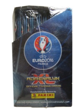 ОРИГИНАЛЬНАЯ КОРОБКА PANINI ADRENALYN XL EURO 2016 НА 50 ПАКЕТОВ ФУТБОЛЬНЫХ КАРТОЧЕК