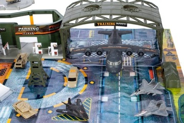 Аэропорт ВОЕННАЯ БАЗА Набор Самолет Армия Танк Солдаты Коврик МАШИНЫ ГУСЕНИЦА