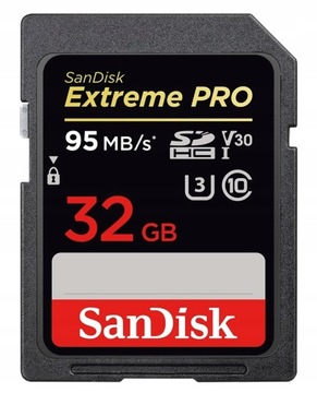 SANDISK 32GB SD SDHC EXTREME PRO CL10 UHS-3 95MB/s