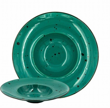 Alumina Cottage Turkus Talerz głęboki Pasta 28 cm