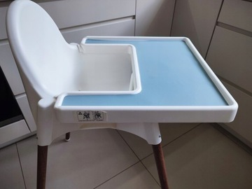 СИЛИКОНОВЫЙ КОВрик ДЛЯ ПОДНОСА ДЛЯ СТУЛА IKEA ANTILOP, СИНИЙ СТОЛ