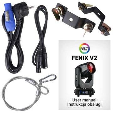 СЦЕНА ДВИЖУЩАЯСЯ ГОЛОВНОЙ СВЕТИЛЬНИК 4ME FENIX V2 230ВТ ЦВЕТНЫЕ СЦЕННЫЕ СВЕТИЛЬНИКИ