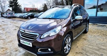 Peugeot 2008 I SUV 1.6 VTi 120KM 2014 Peugeot 2008 BENZYNA PANORAMA alcantara nawigacja super oakzja, zdjęcie 1