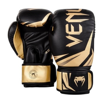 БОКСЕРСКИЕ ПЕРЧАТКИ CHALLENGER 3.0 ЧЕРНЫЕ/ЗОЛОТЫЕ VENUM 12 OZ ЧЕРНЫЕ/ЗОЛОТЫЕ
