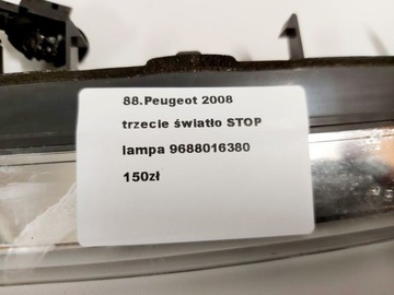 PEUGEOT 208 1 I TŘETÍ 3 SVĚTLO STOPU 9688016380