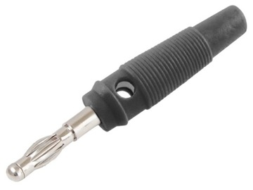 Wtyk bananowy izolowany lamelkowy 4mm WB411/24A/SW