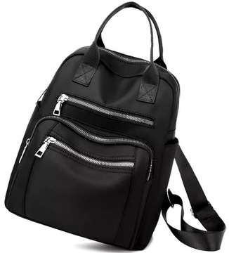 Women's elegant urban black backpack