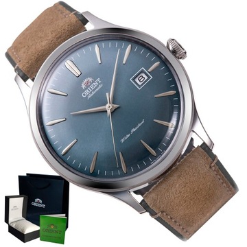 ZEGAREK MĘSKI Orient Bambino SREBRNY KLASYCZNY