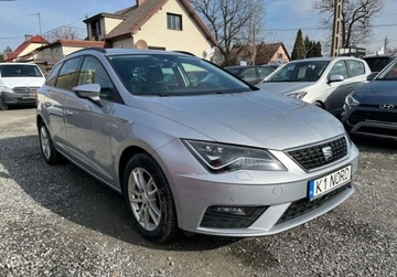 Seat Leon III ST Facelifting 1.5 EcoTSI 150KM 2019 Seat Leon Bezwypadkowy, Serwisowany, zarejestr...