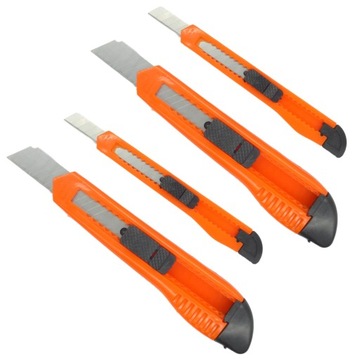 ZESTAW 4 NOŻY DO TAPET 2x9mm 2x18mm NÓŻ TAPECIAK OSTRZE