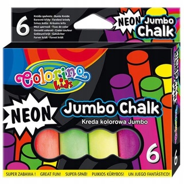 COLORINO Kreda kolorowa NOEONOWA JUMBO 6 kolorów