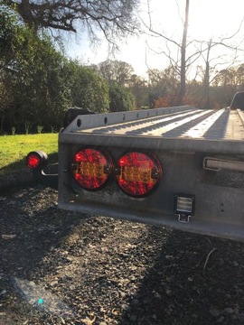 Комплект из 2 задних светодиодных фонарей, круглые, 3 функции, прицеп 12/24 В