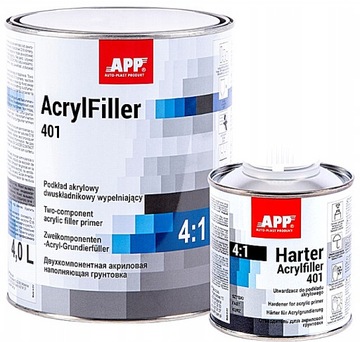 0,25 L APP AcrylFiller 401 4:1 Podkład czarny 1501