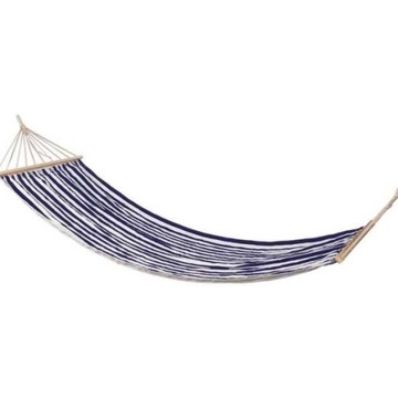 Hamak ogrodowy w paski XXL 1 osobowy 200x80cm