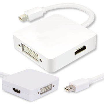 Конвертер адаптера Mini DP DisplayPort в VGA/DVI/HDMI