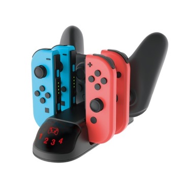 Stacja ładująca ładowarka 4x Joy-Con + Pro Switch