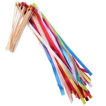 STREAMERS DEKORACJE ŚLUBNE 50 SZT