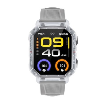 Спортивные часы SmartWatch Sport Ultra Silver TRAINING PL MENU