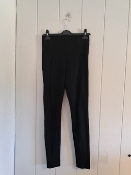 H&M czarne spodnie legginsy elastyczne S
