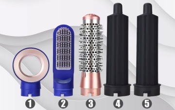 ФЕН ДЛЯ ЗАВИВКИ ВОЛОС С ИОНИЗАЦИЕЙ 5 В 1 РЕГУЛИРУЕМЫЕ НАСАДКИ 600 Вт