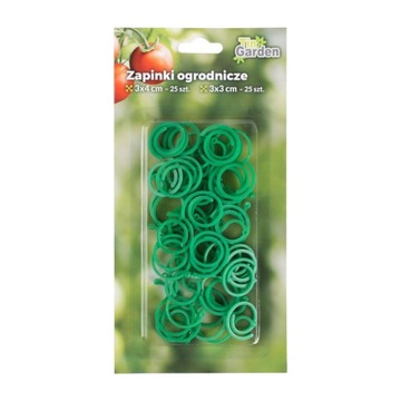 Zapinki ogrodnicze 4x3cm - 25szt 3x3cm - 25szt