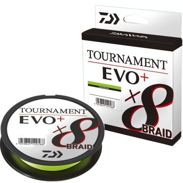 DAIWA TOURN. X8 BRAID EVO+ CHARTREUSE - 0.18/135 M