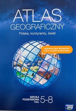 ATLAS GEOGRAFICZNY SZKOŁA PODSTAWOWA 5-8 NOWA ERA