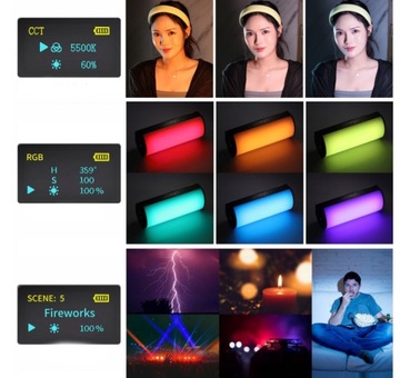 Светодиодная трубчатая лампа Светодиодное освещение Световой меч Ulanzi VL119 RGB 2600 мАч