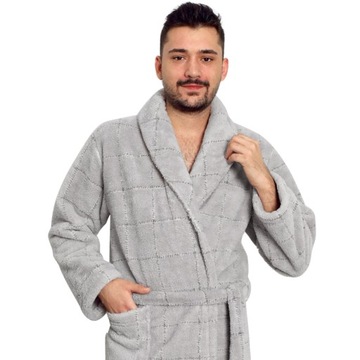 МУЖСКОЙ ХАЛАТ С МЯГКОЙ ЗАВЯЗКОЙ, ВЫСОКОГО КАЧЕСТВА