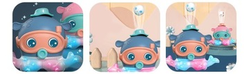 ИГРУШКА ОСЬМИНОГ ДЛЯ ДЕТЕЙ ИНТЕРАКТИВНАЯ ЭЛЕКТРОННАЯ СИНЯЯ