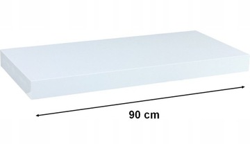 Półka płyta laminowana Stilista 90 x 23,5 cm biały