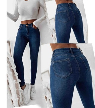 Spodnie Damskie Jeansy Dżinsy Push Up Przyjemny Matreiał Jeans Wygodne