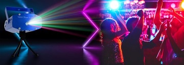 ЛАЗЕРНЫЙ ПРОЕКТОР DISCO PARTY LASER LED PRO