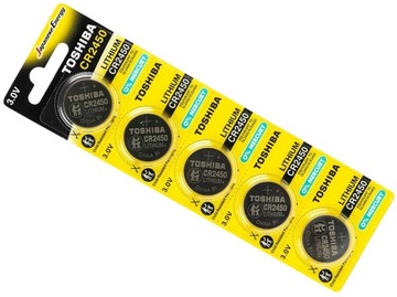 5x BATERIA LITOWA TOSHIBA 3V CR2450 DL2450 2450
