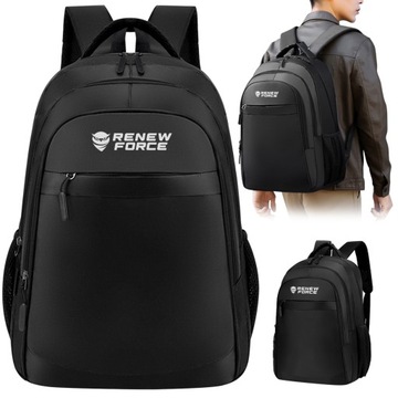 Plecak Męski miejski sportowy turystyczny szkolny WZMOCNIONY laptop 35L