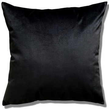 POSZEWKA WELUR VELVET CZARNA 60x60 DEKORACYJNA
