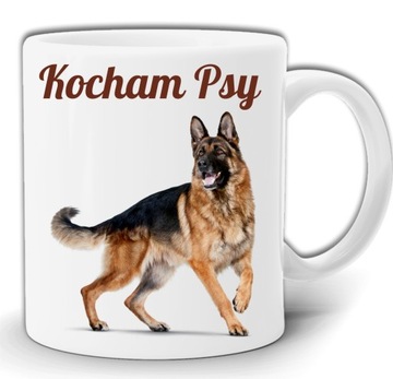 KOCHAM PSY OWCZAREK ZWIERZĘTA KUBEK + PUDEŁKO GW93