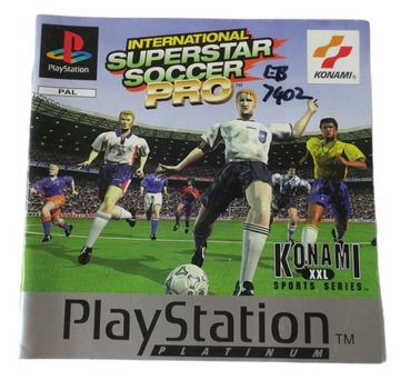 PS1 INTERNATIONAL SUPERSTAR SOCCER PRO ISS INSTRUKCJA PLAYSTATION 1 PSX