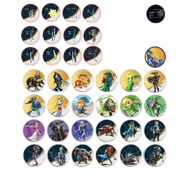 11 штук маленьких карточек amiibo для Legend Of Zelda