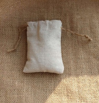 Natural Linen Gift Bags Burlap Drawstring Jute