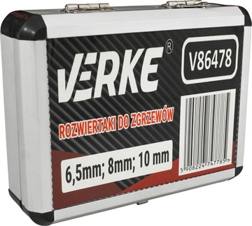 НАБОР СВЕРЛ, РАЗВЕРТКИ, РАЗВЕРТКИ ДЛЯ СВАРКИ СВАРНЫХ СОЕДИНЕНИЙ, 3 ЕЛ